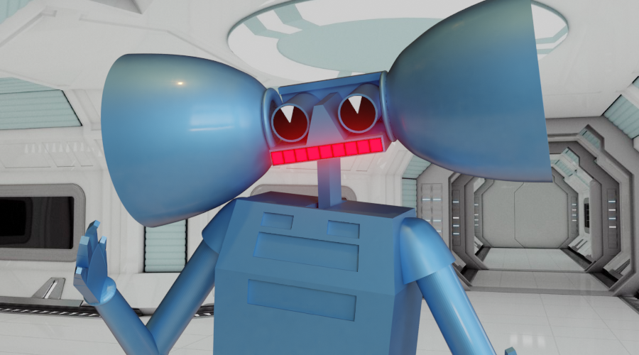 Robot from Heavy Metal- Rigged preview image 1
